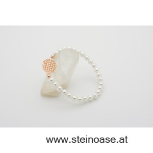 Armband "Blume des Lebens" rose, 6mm